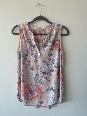 Lila Rose Pink Floral Print Sleeveless V-Neck Camisole